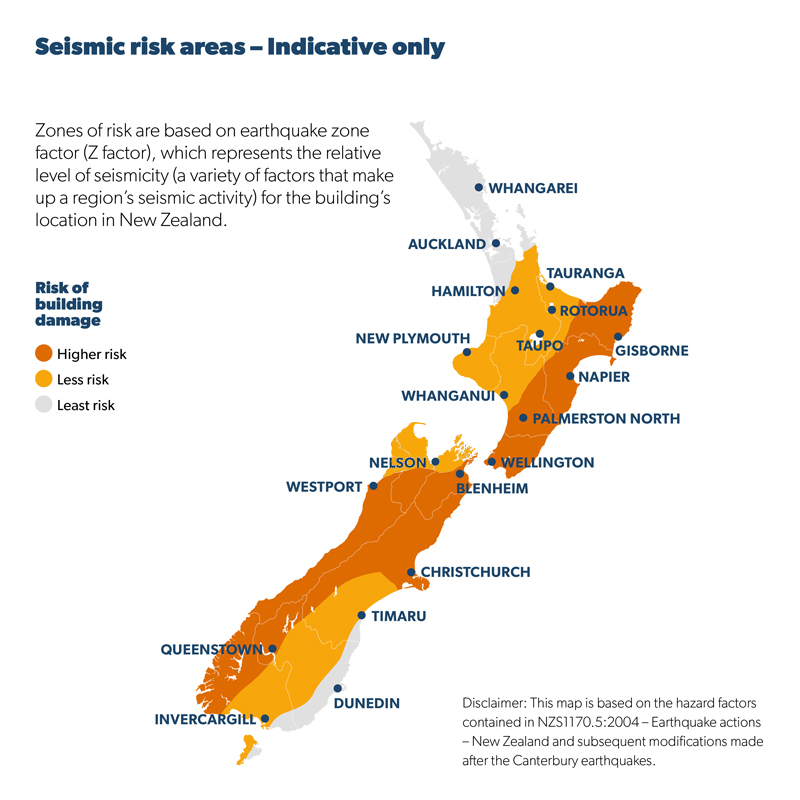 Seismic Risk Areas 800x800